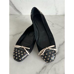 TODS Black Driving Style Ballet Flats Sz 36.5/6.5